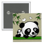 Panda confiante boton