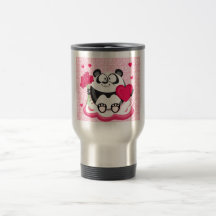 Panda do amor da série do círculo caneca