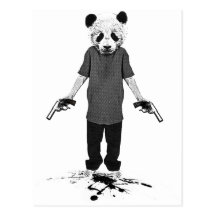 Panda do assassino cartão postal