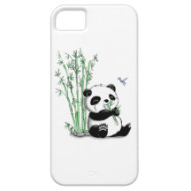 Panda que come o bambu capa de iPhone 5 Case-Mate