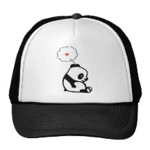 Panda triste bonés
