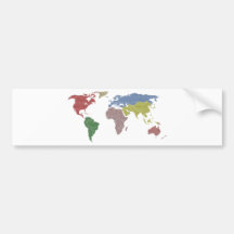 pano do mundo da terra adesivo