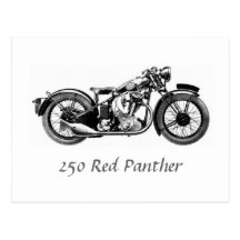 Pantera de 250 vermelhos cartao postal