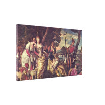 Paolo Veronese - encontrar de Moses Impressão De Canvas Esticada
