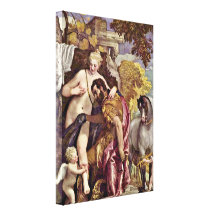 Paolo Veronese - Marte e Venus Impressão De Canvas Envolvida