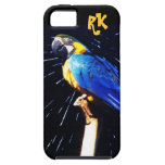 Papagaio azul com caso da impressão do iPhone 5 do Capa iPhone 5 Case-Mate