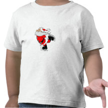 Papai noel do patinagem no gelo t-shirt