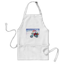 Papai Noel na bicicleta Aventais