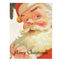Papai noel secreto cartao postal