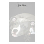 Papel de carta do filhote de cachorro de Pitbull Papeis Personalizados