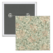 Papel de parede floral William Morris da madressil Botons