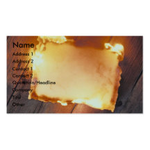 Papel quente na madeira cartões de visitas