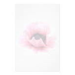 Papoila cor-de-rosa delicada papel personalizado