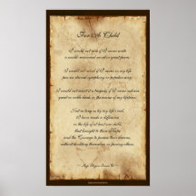 "Para poster da poesia de uma criança"