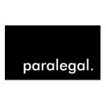 paralegal. cartão de visita