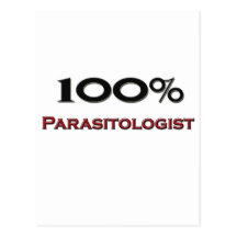 Parasitologista de 100 por cento cartao postal