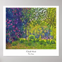 Parc Monceau Claude Monet Posters