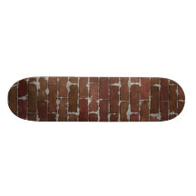 Parede de tijolo vermelho skate