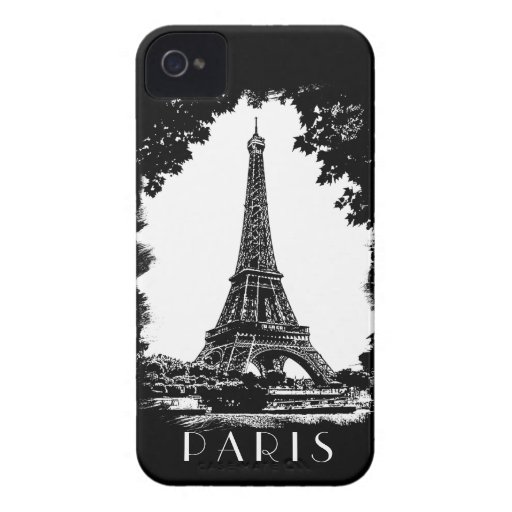 Paris, a torre Eiffel - exemplo da case mate iPhon Capas iPhone 4 Case-Mate
