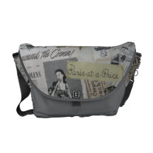 Paris em um saco retro do preço bolsas mensageiro