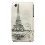 Paris por meios mistos da bicicleta capas iPhone 3