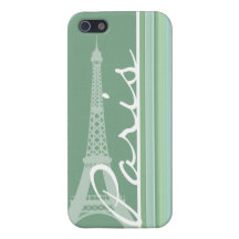 Paris; Torre Eiffel; Seafoam, verde prudente Capa iPhone 5