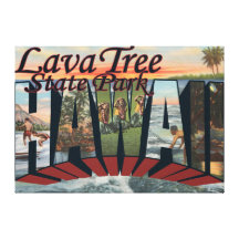 Parque estadual da árvore da lava, Havaí Impressão Em Canvas