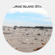 PARQUE ESTADUAL DA ILHA DE ST GEORGE - FLORIDA ADESIVOS EM FORMATO REDONDOS