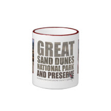 Parque nacional 2 de dunas de areia - caneca