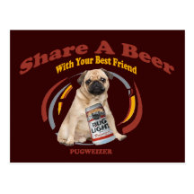 Parte de Pugweizer presentes de uma cerveja Cartões Postais