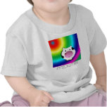 Parte superior bonito do MOO do Irregular para beb T-shirt