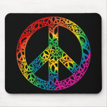Partes do arco-íris de paz mousepads