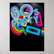Partido 80 retro impressão