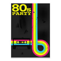 partido 80s convite personalizados