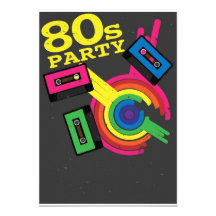 partido 80s convite personalizados