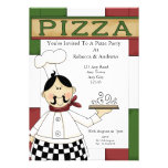 Partido da pizza convite personalizado