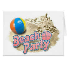 Partido da praia cartões