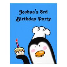 Partido de aniversário de 3 anos personalizado convites