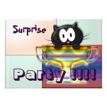 Partido de surpresa convites personalizados