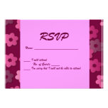 Partido floral retro RSVP Convites
