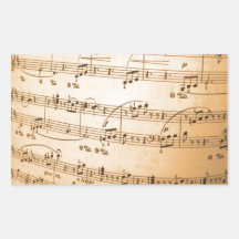 Partitura velha adesivos