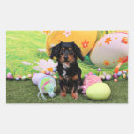 Páscoa - Chiweenie - Titus Adesivo Retangular