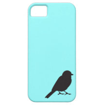 Pássaro azul tiffany chique da andorinha da silhue capa de iPhone 5 Case-Mate
