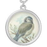 Pássaro do azul do vintage bijuterias personalizadas