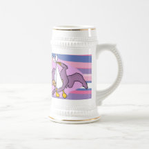 Pássaro do batismo das meninas caneca