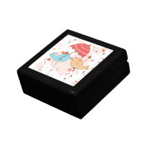 Pássaros do amor que Wedding namorados Porta Trecos