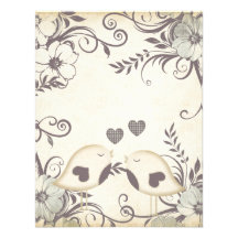 Pássaros do amor que Wedding (vazio) Convites Personalizados