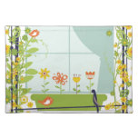Pássaros e flores suporte para prato