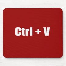 Pasta - CTRL + V Mousepads