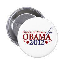 Pastas das mulheres para Obama 2012 broches